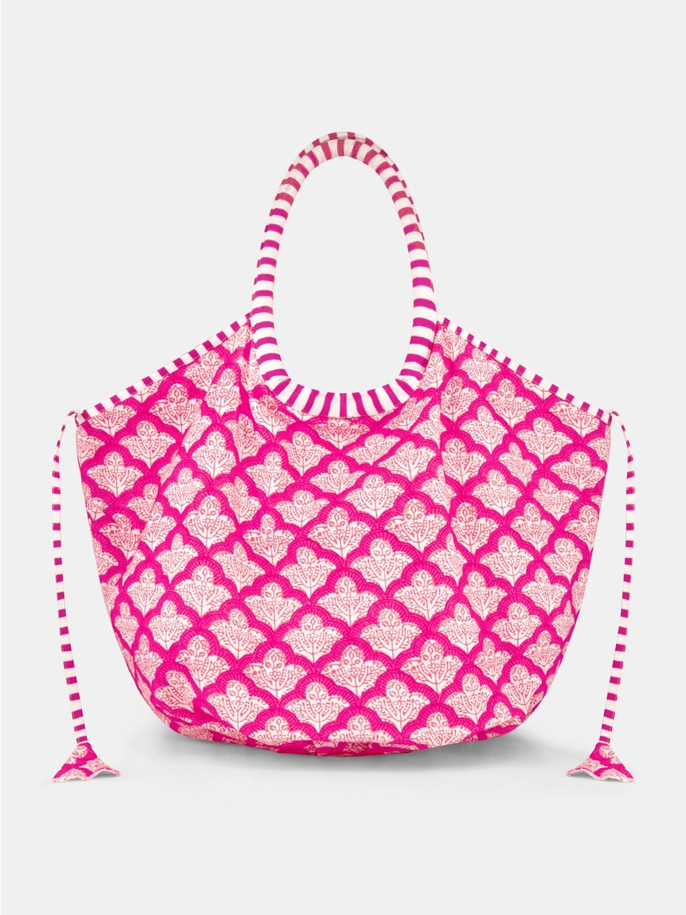 Roberta Roller Rabbit Pink and White Patterned Shoulder Bag